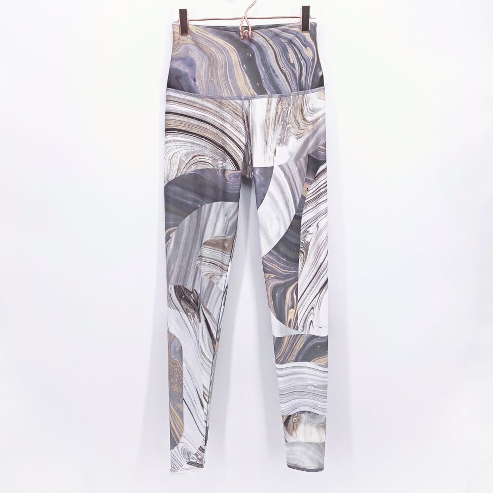 Onzie Flow High Rise Marble Print Leggings Sz S/M‎